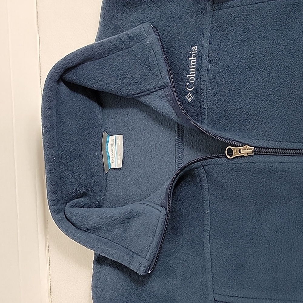 Columbia Women's Blue Zip Up Fleece Jacket, XL 18-20 - Picture 6 of 12